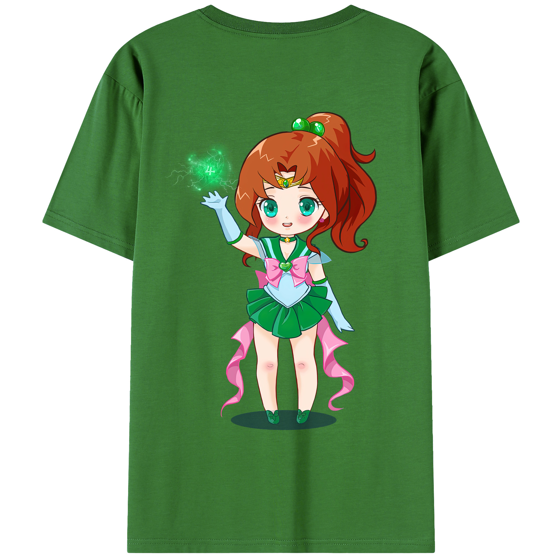 （画像用） 美少女戦士セーラームーン 木野 まこと きの まこと Sailor Moon Kino Makoto （セーラージュピター；Sailor Jupiter） レディース半袖Tシャツ(バックプリント)